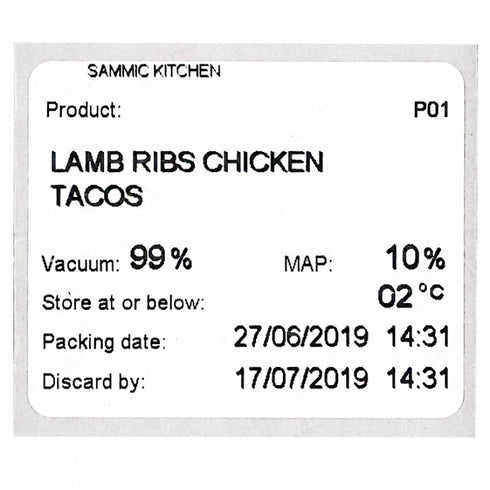 Sammic 1140569 RB Label Printer for Vacuum Sealers