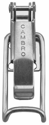 Cambro | Kit de loquet en métal Camtainer, 1 petit loquet à 2 trous avec 2 vis