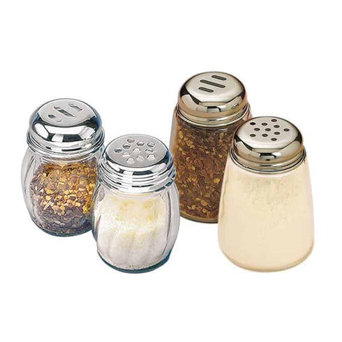 American Metalcraft Cheese / Spice Shaker, 8 oz, Glass/Stainless Steel