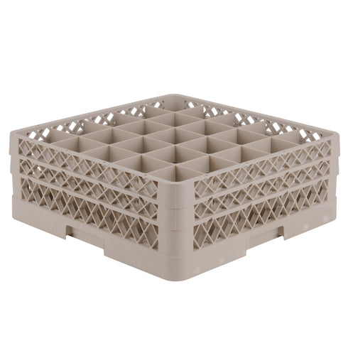 Vollrath Traex Glass Rack w 2 Extenders, 25 Compartment Rack