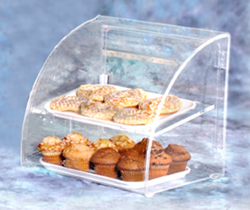 Vollrath Euro Curve Bakery Case with 2 Trays and Rear Door, Acrylic, FINAL SALE