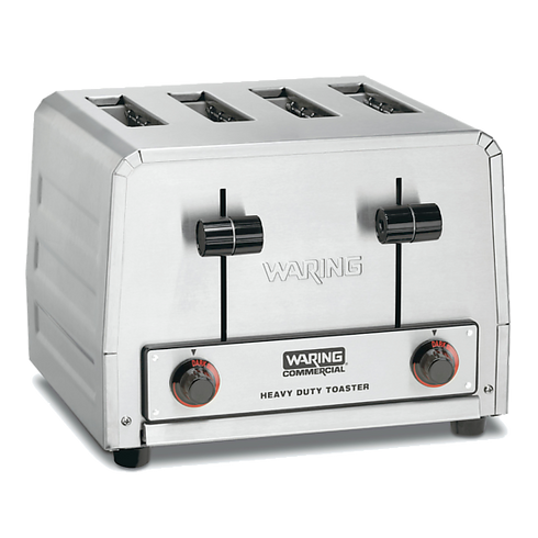 Waring WCT805B Heavy-Duty 4-Slot Toaster, 2700W, 208V