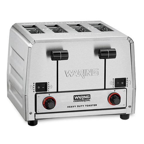 Waring WCT855 Heavy-Duty 4-Slot Switchable Bread & Bagel Toaster, 2700W, 240V
