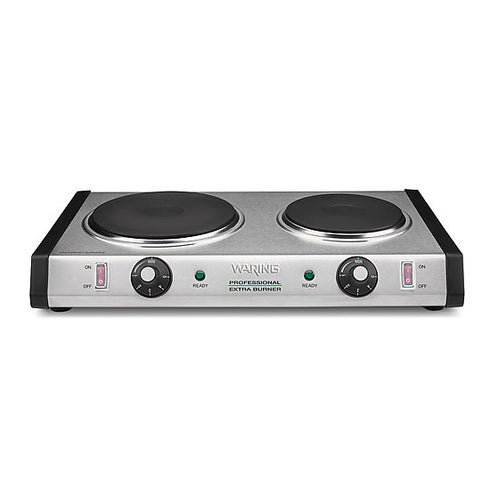 Waring WDB600 Commercial Cast-Iron Double Burner, 120v