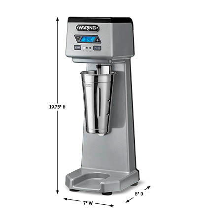Waring WDM120TX Heavy-Duty Single Spindle Drink Mixer with Timer