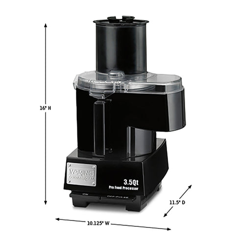 Waring WFP14SC Combination Food Processor, 3.5 qt, 1 HP, 120V, FINAL SALE