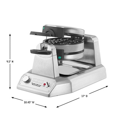 Waring WW200 Double Vertical Belgian Waffle Maker, 1400W, 120V