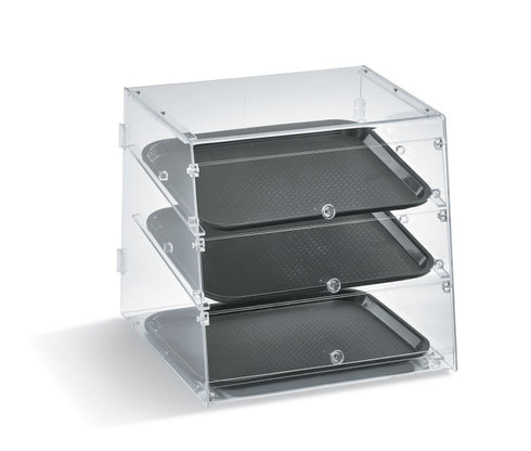 Vollrath Knock Down Bakery Case, 3 Shelf, Front and Rear Doors, Acrylic