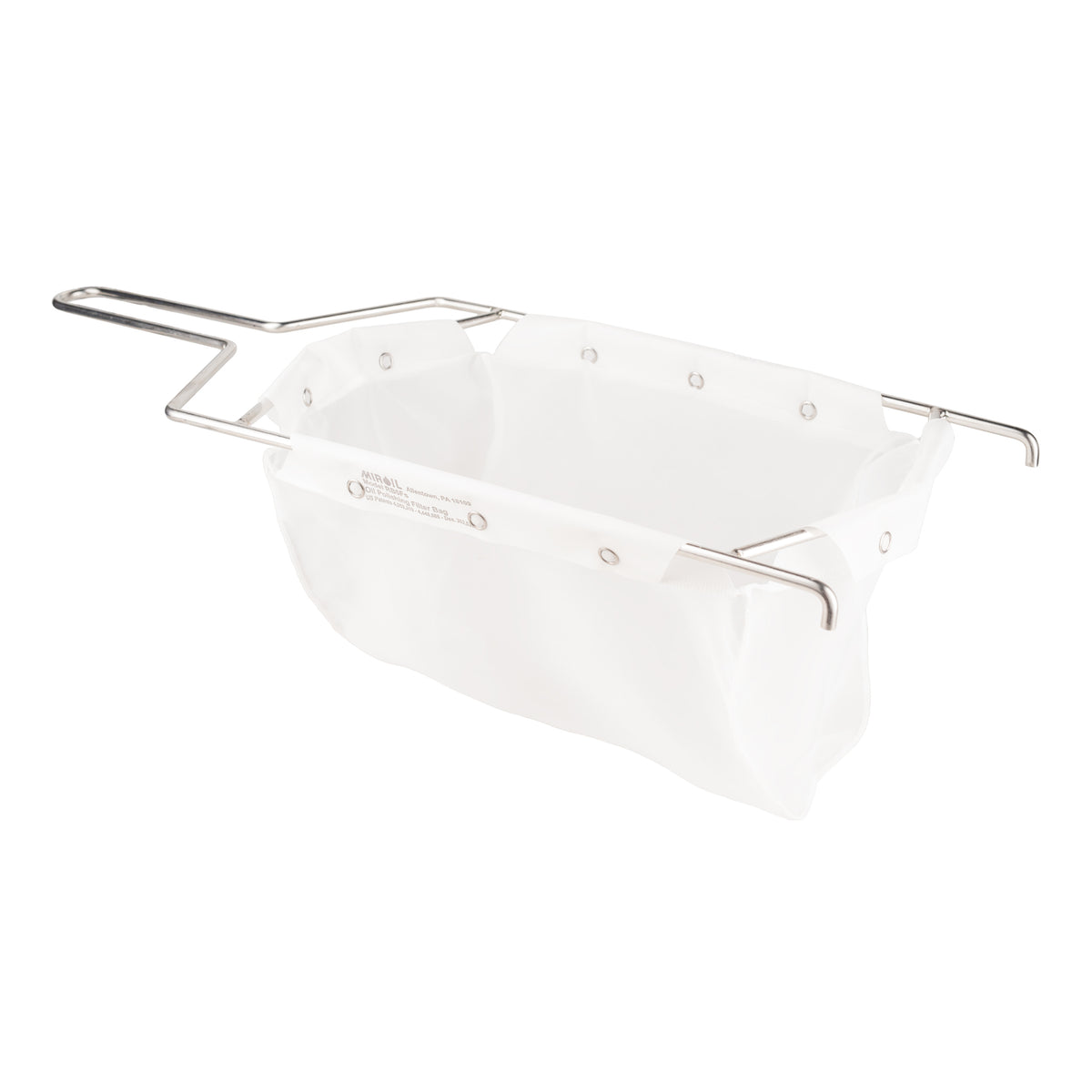 Miroil Oil Polishing Filter Assembly, Filter Bag and Holder Frame, 5