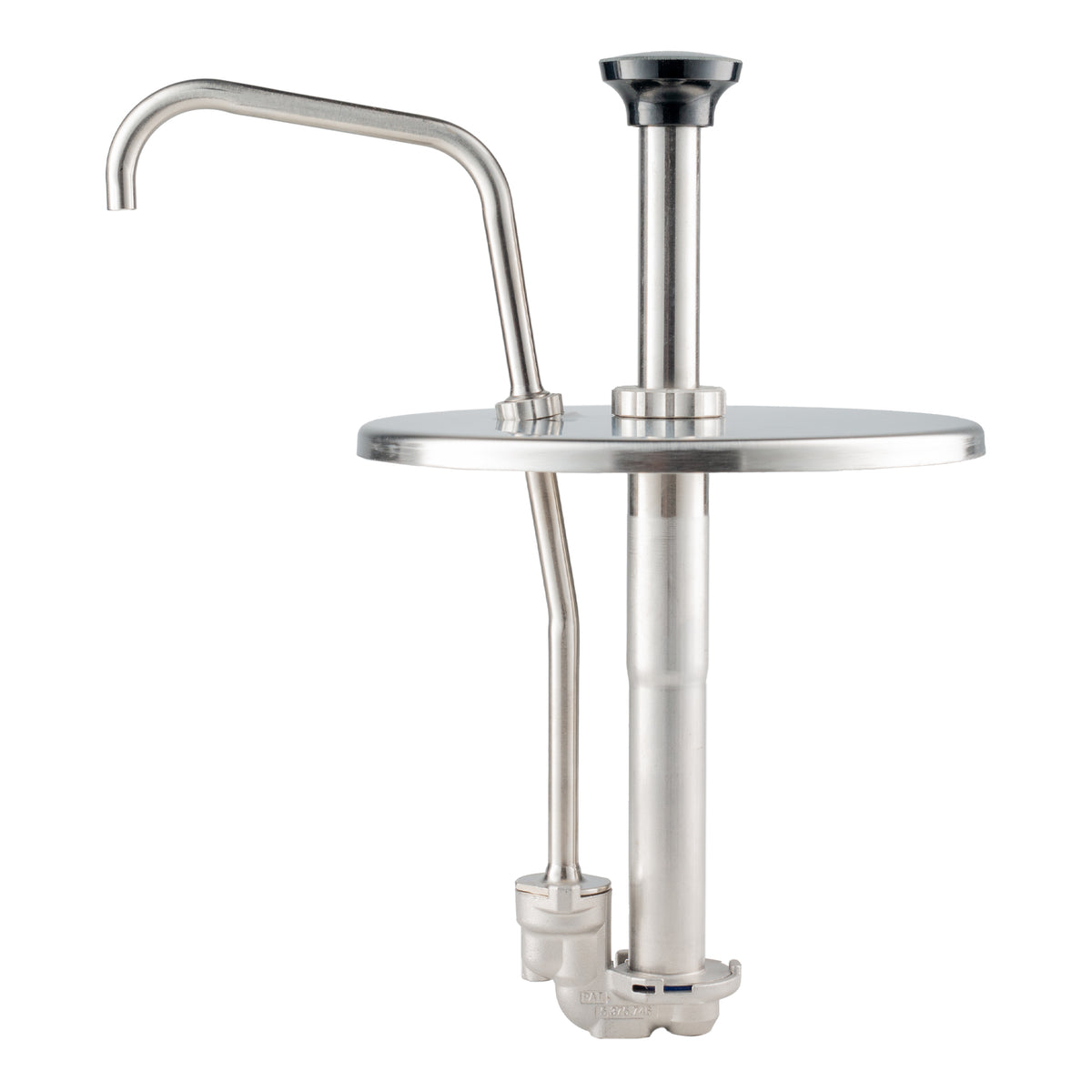 Server Condiment Pump for Round Inserts, Stainless Steel