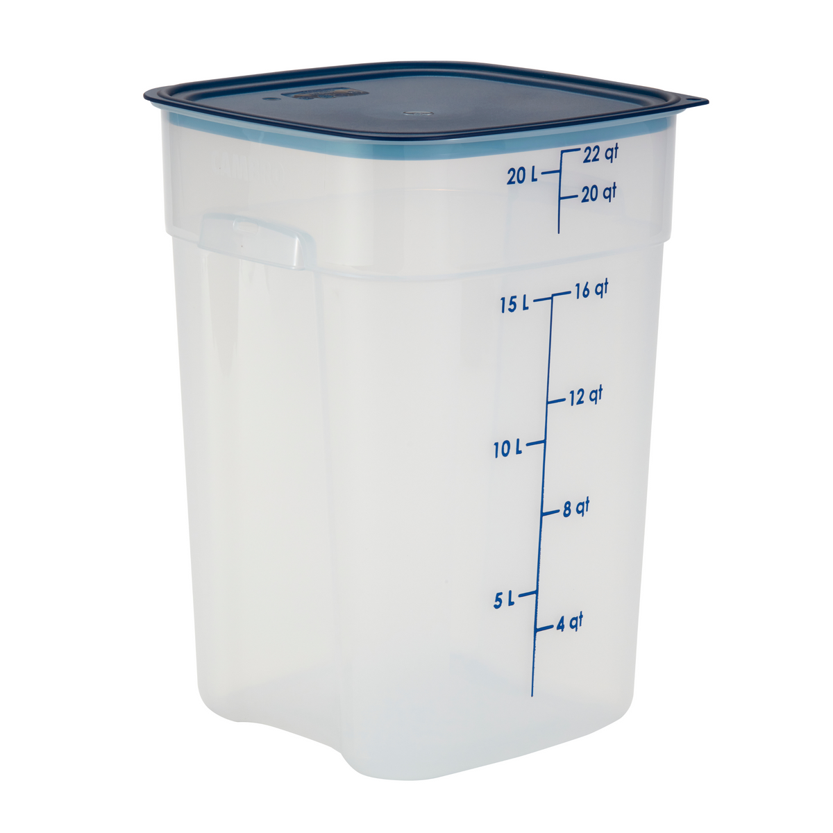 Cambro CamSquares FreshPro Storage Container, 22 qt, Translucent ...