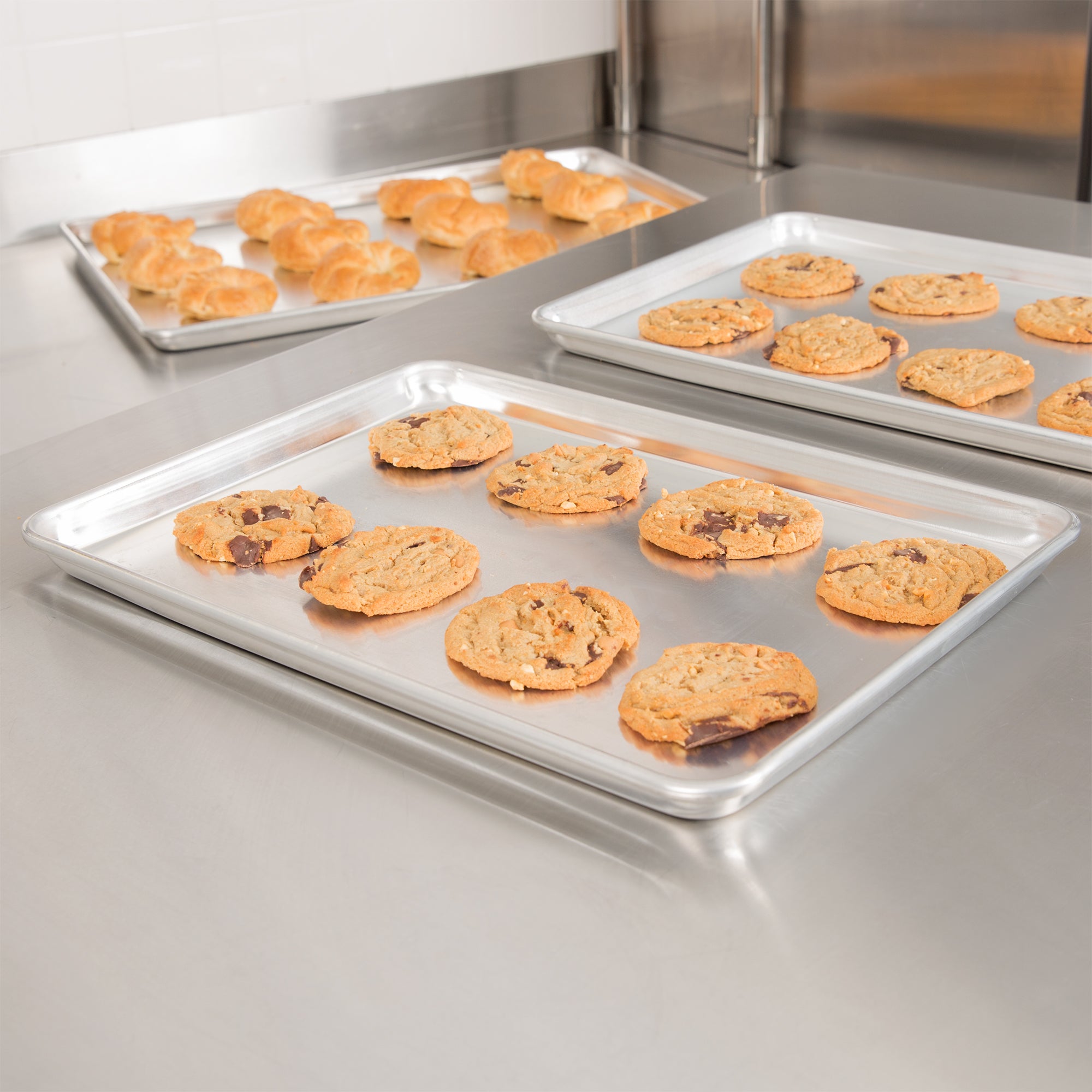 Vollrath 5223 Wear-Ever 2/3 Size Aluminum Bun / Sheet Pan - 18