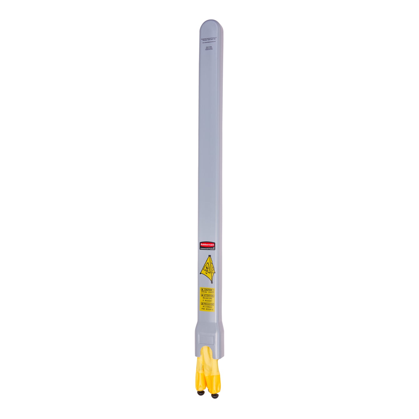 Rubbermaid Floor Caution Sign, Pop Up, Multilingual, 3 Sided, Yellow