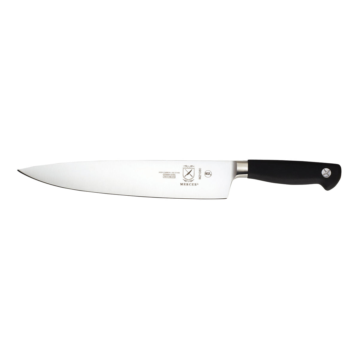 Mercer Genesis Chef Knife, Short Bolster, Black – ChefEquipment.com