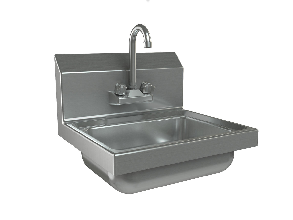 Tarrison Wall Mount Hand Sink and Faucet, 10