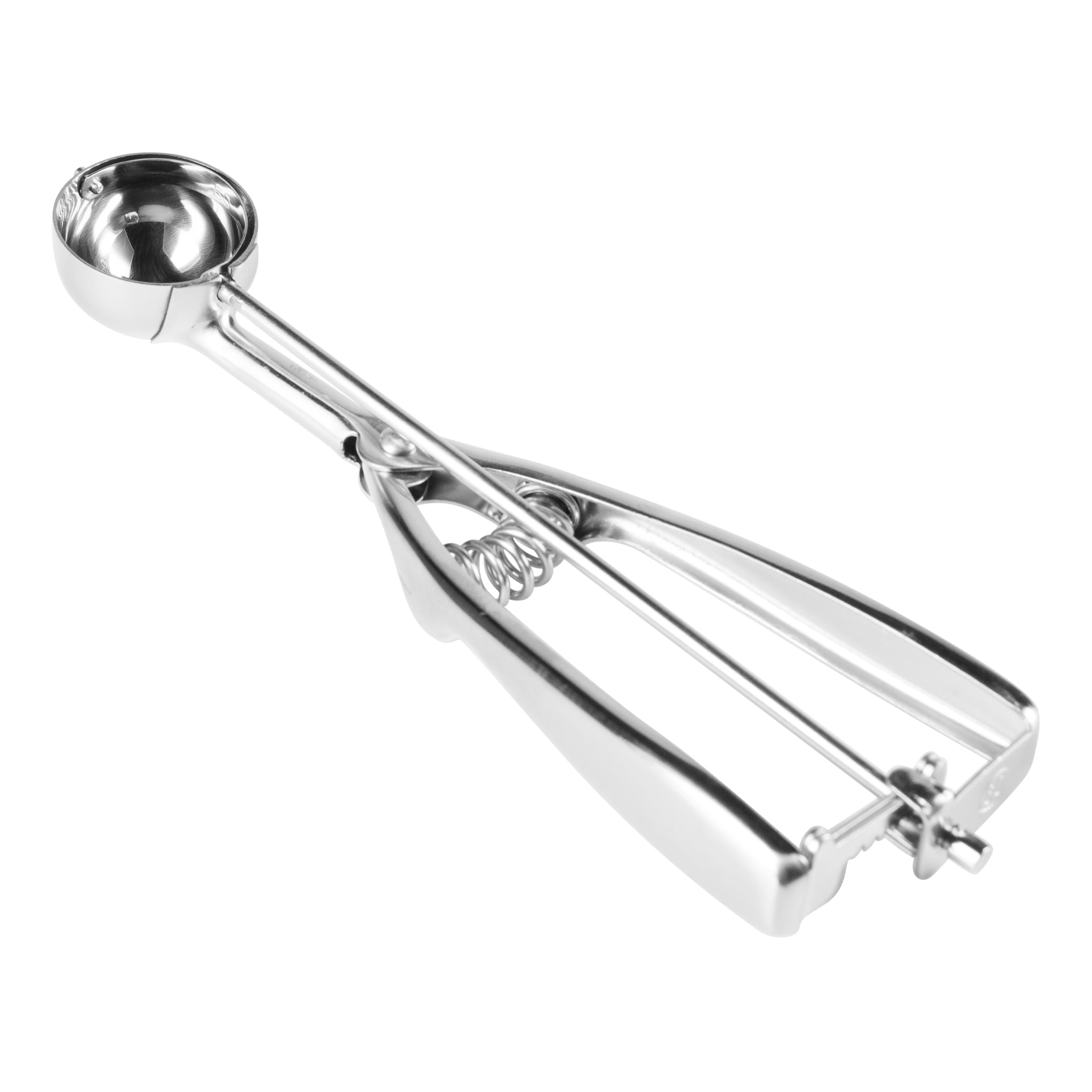 Comfy Grip 1.75 oz Stainless Steel #24 Portion Scoop - with Red