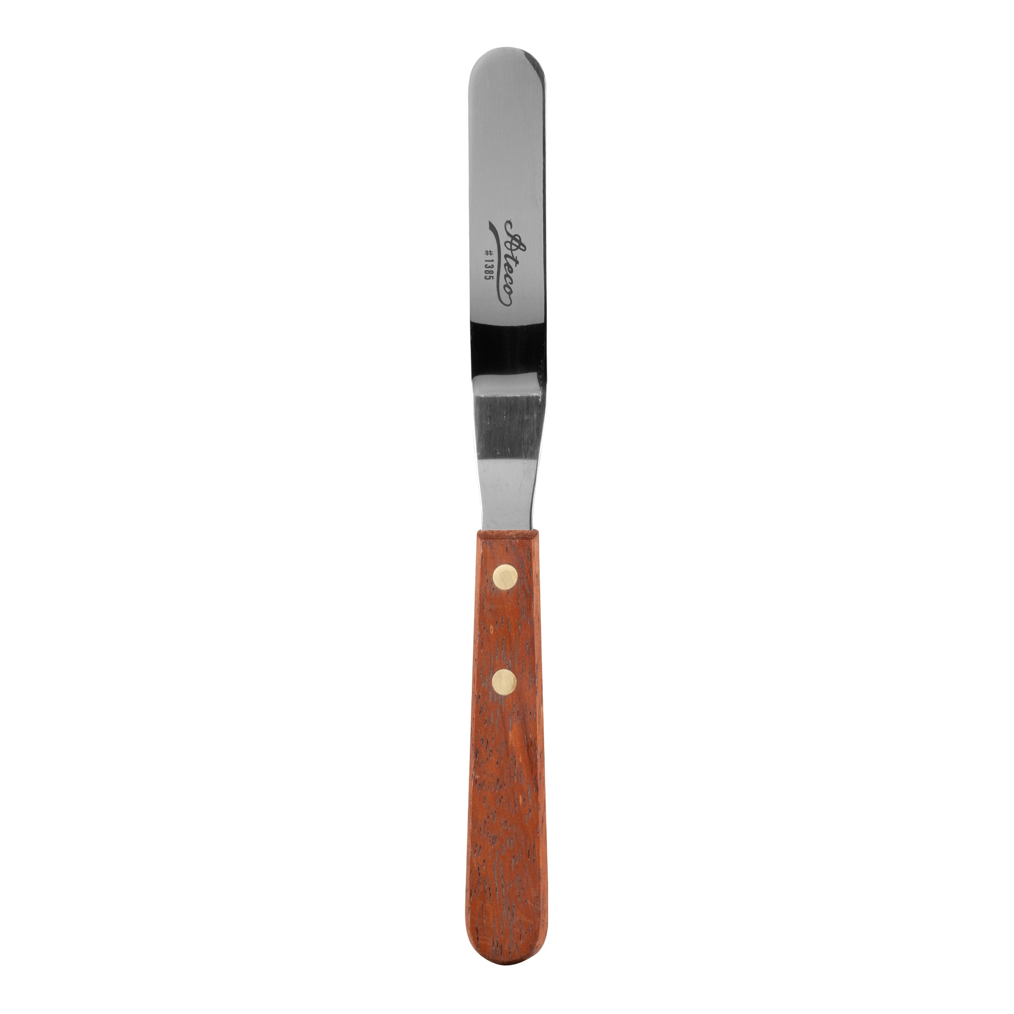 Ateco 1383 5 Blade Tapered Offset Baking / Icing Spatula with Wood Handle
