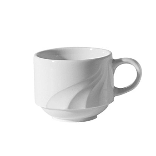Continental China Everest Stacking Tea Cup, 7 oz, White (24-pack ...