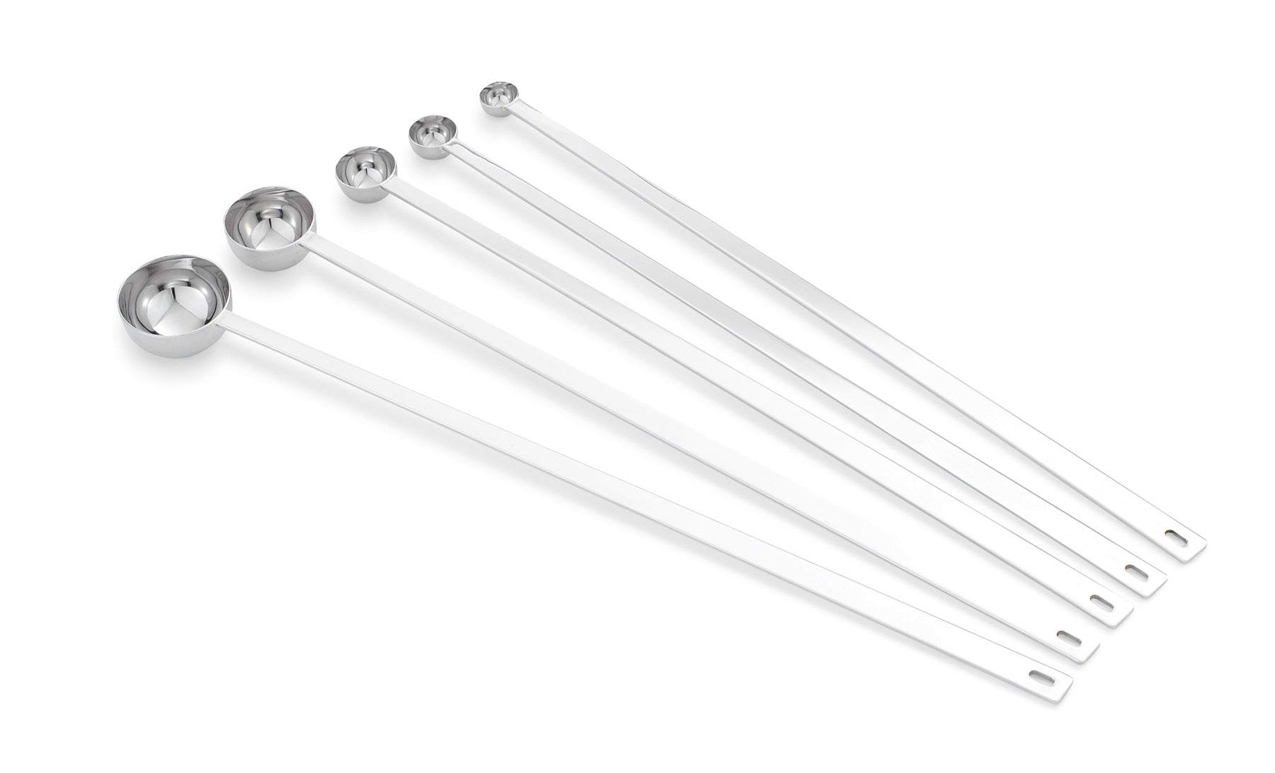Vollrath | 5 Piece Long Handle Measuring Spoon Set, Stainless Steel, FINAL  SALE
