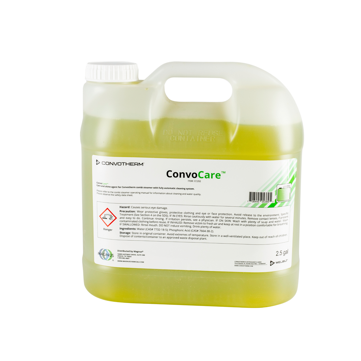 Cleveland ConvoCare Premixed Rinse For ConvoTherm Combi Ovens (2-pack ...