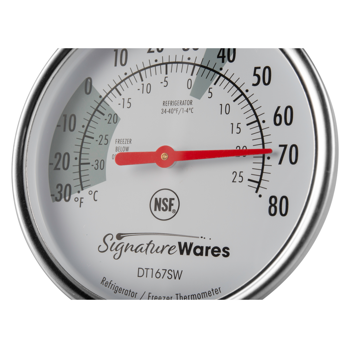 SignatureWares Refrigerator/Freezer Dial Thermometer, 3