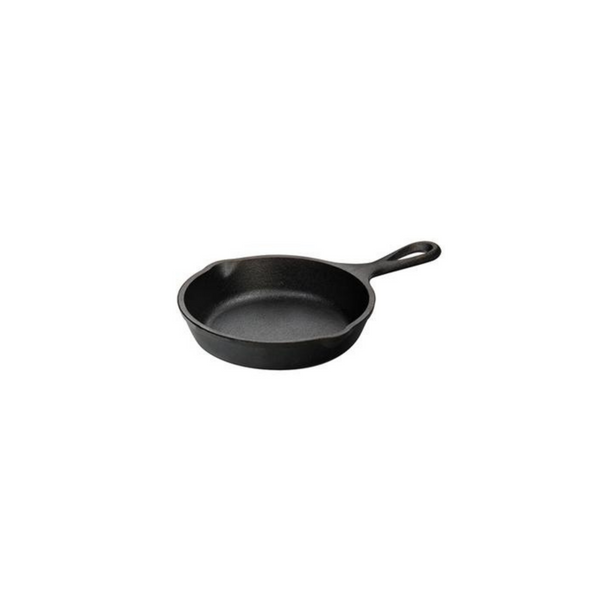 Lodge H5MS 5 Pre-Seasoned Heat-Treated Mini Cast Iron Skillet with Cover