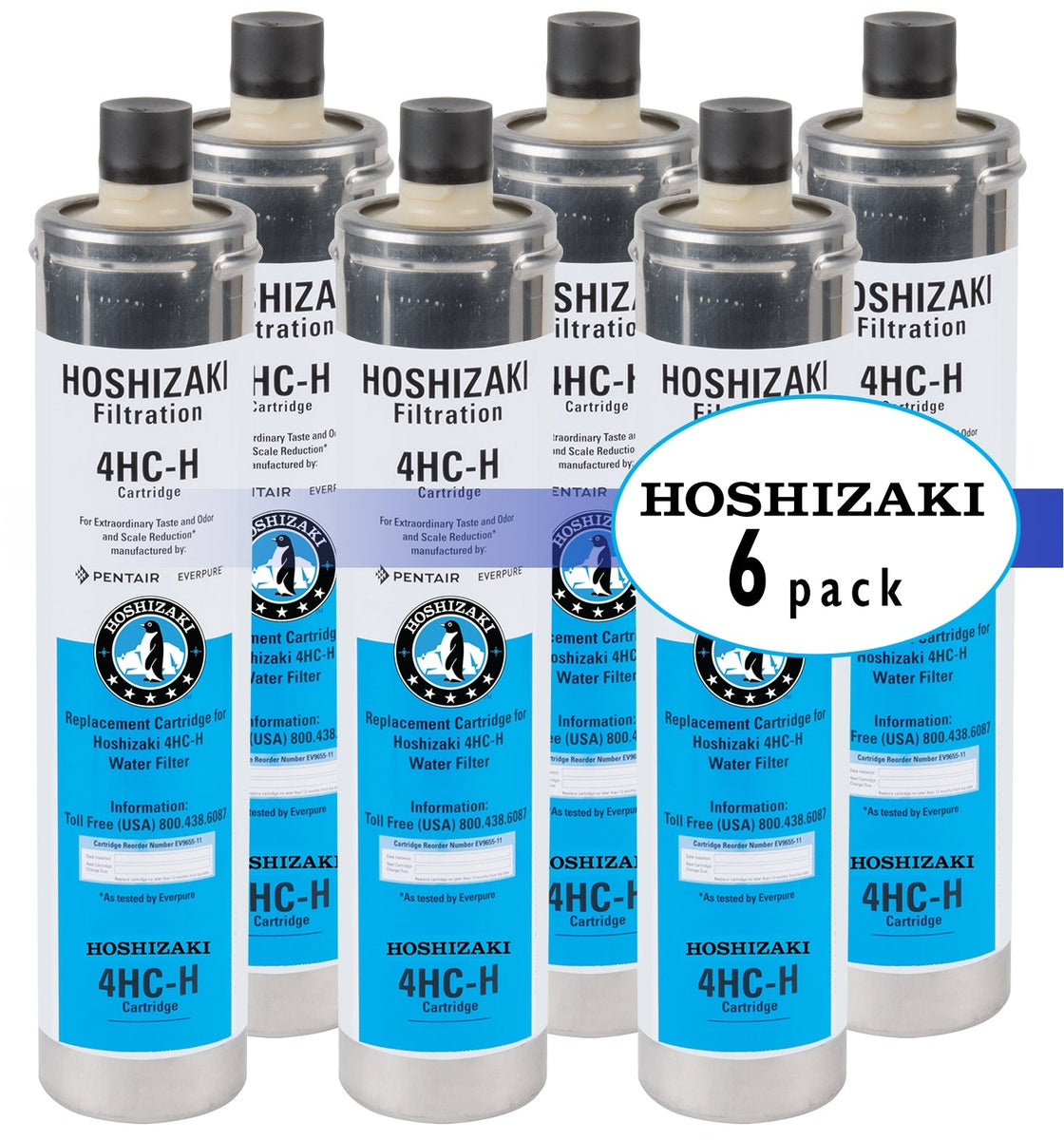 H9655 Hoshizaki H9655-06 Water Filter System Replacement Filter Cartridge (6 ...