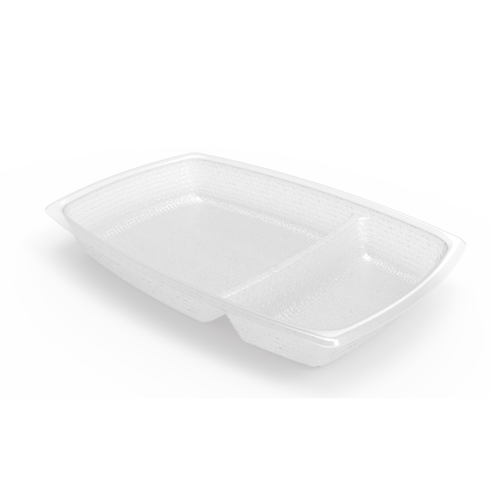 Aladdin Temp-Rite Two Cavity Entree Dish, 12 oz, White (2000-pack), FI ...
