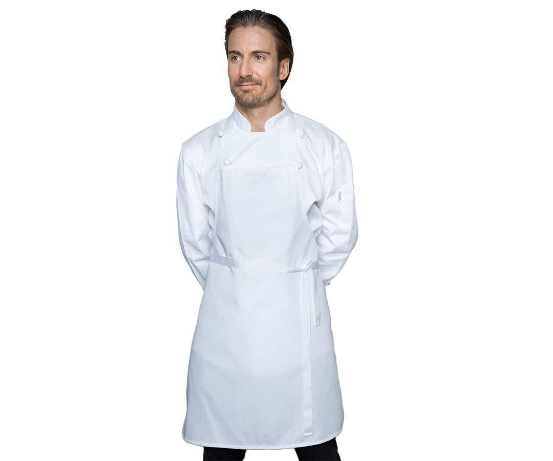 Blackwood | Economy Bib Apron, White, FINAL SALE – ChefEquipment.com