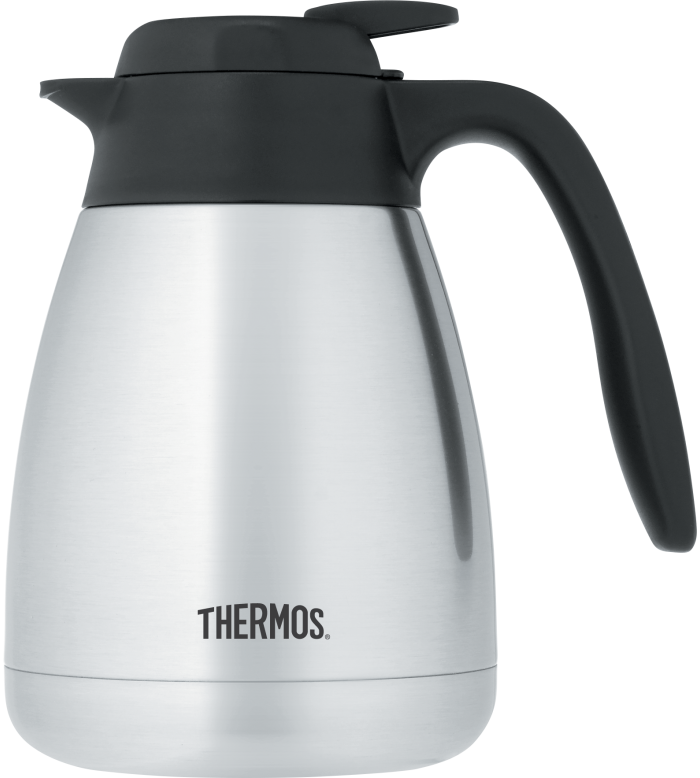 Thermos | Push Button Vacuum Carafe, Stainless Steel – ChefEquipment.com